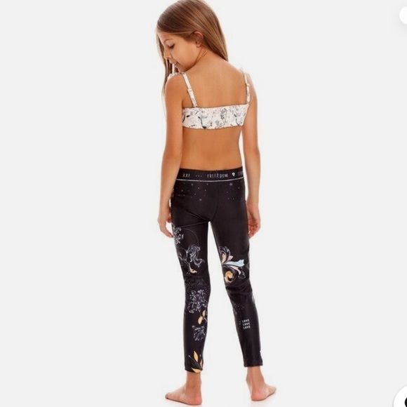 AGUA BENDITA GIRLS LEGGINGS SWIM PANTS RONI MARE NWT - Picture 9 of 16